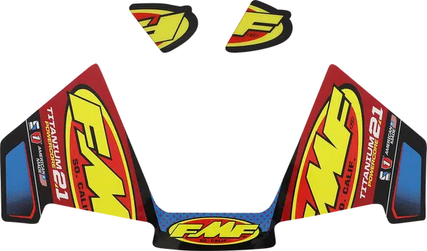 FMF demper sticker FMF Powercore 2.1 titanium 2 takten