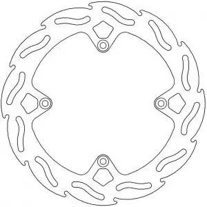 Moto Master Flame achter remschijf 220mm KTM SX 85 11- & Husqvarna TC 85 14-