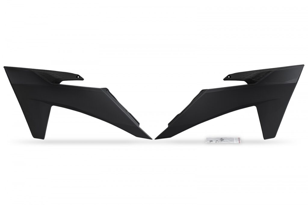 UFO Radiator Kappen Zwart KTM SX 125/150/250/300 2023-2024 & SX-F 250/350/450 2023-2024 & EXC/EXC-F 250/300/350/450/500 2024-