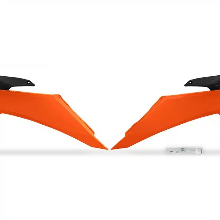 UFO Radiator Kappen Oranje KTM SX 125/150/250/300 2023-2024 & SX-F 250/350/450 2023-2024 & EXC/EXC-F 250/300/350/450/500 2024-