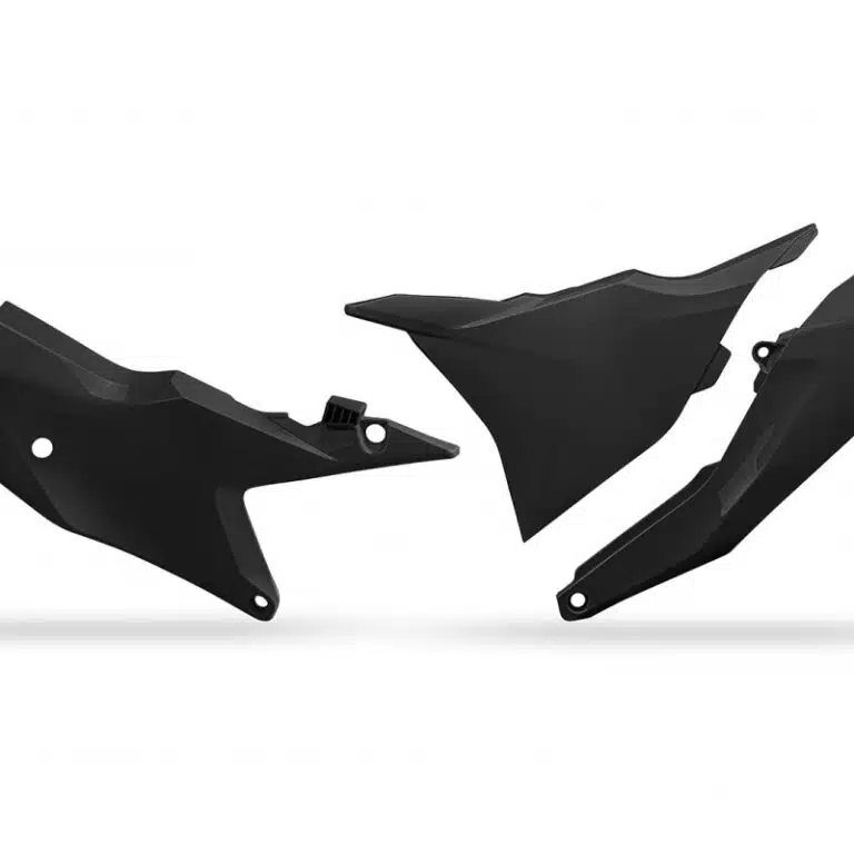 UFO Zijnummerborden + Luchtfilter kap Zwart KTM SX 125/150/250/300 2023- & SX-F 250/350/450 2023- & EXC/EXC-F 250/300/350/450/500 2024-