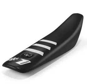 Onegripper waterdicht universeel zadelovertrek Light Ribbed Mini Zwart / Wit #1