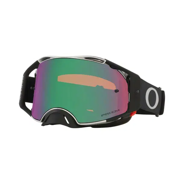 Oakley Airbrake MX Tuff Blocks Black Gunmetal - Prizm mx jade iridium lens