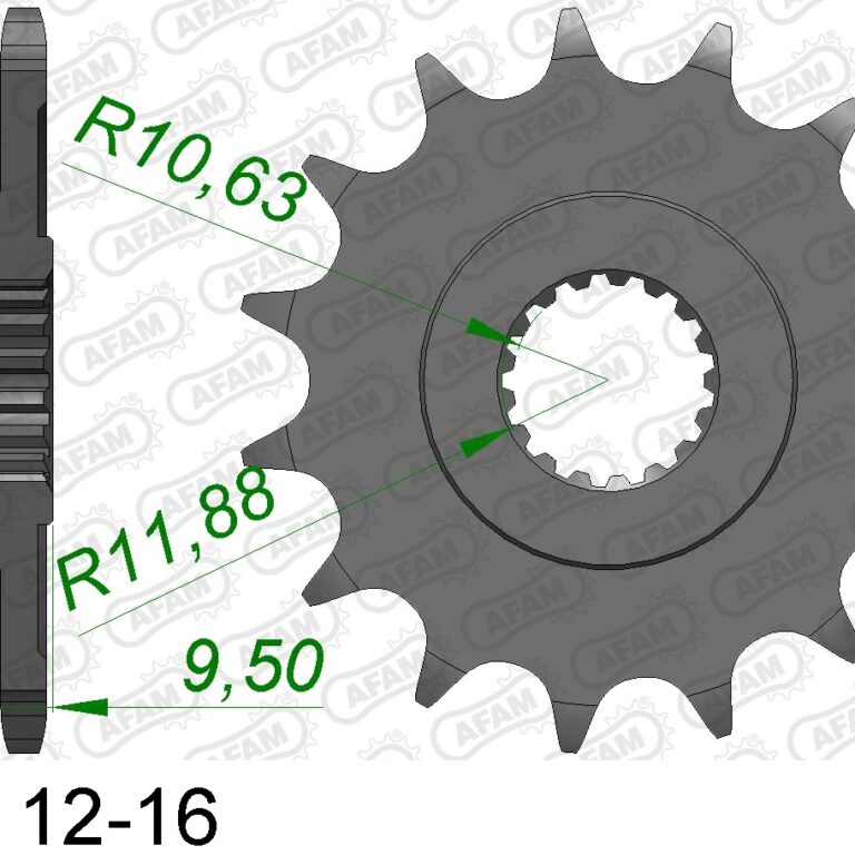 AFAM voortandwiel 13 tands staal Honda CR 250R 88-07 & CR 500R 88-01 & CRF 450R 02- & CRF 450 RX 17-