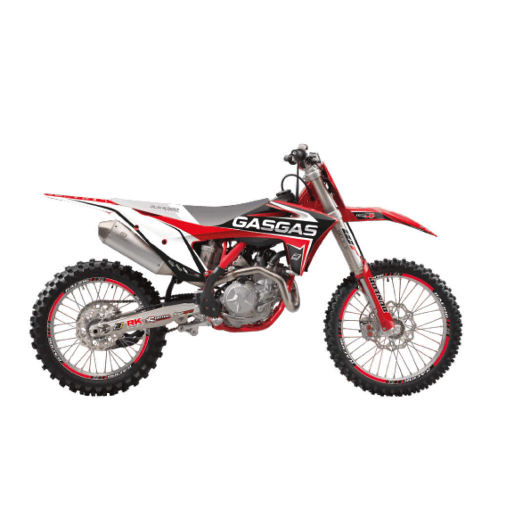 Blackbird Dream 4 stickerset 3 delig Gas Gas 125-450 2021-2023 - Afbeelding 2
