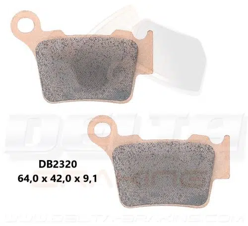 Delta Braking Sintered achter remblokken DB2320 Type D KTM