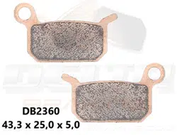 Delta Braking Voor / Achter remblokken DB2360 Type D ( 50cc )