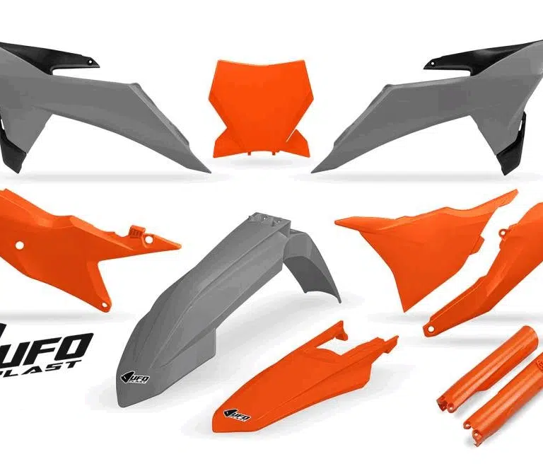 UFO plastic kit Oranje/Grijs ( Full kit ) KTM SX 125/150/250/300 2023-2026 & SX-F 250/350/450 2023-2026 ( model 2025 )