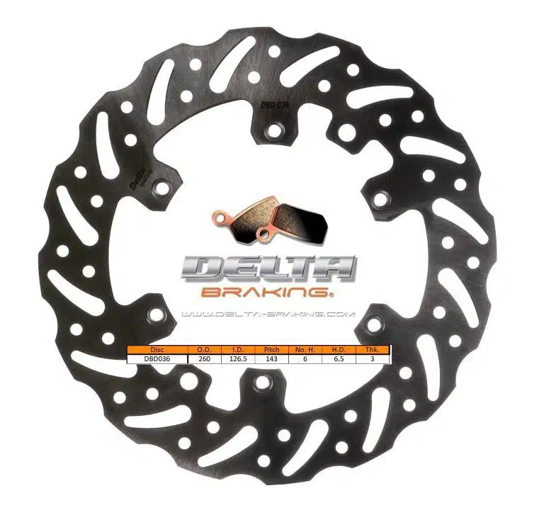 Delta Braking voor remschijf ( 260mm ) Type G KTM 89- & Husqvarna 14- & Husaberg 00-13