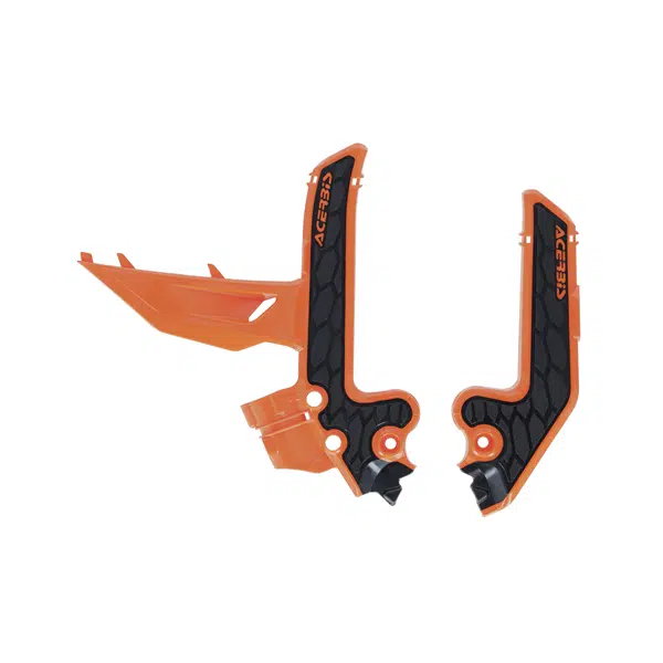 Acerbis X-Grip frame beschermers oranje / zwart KTM SX 85 2025- & Gas Gas MC 85 2025-