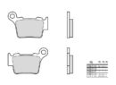 Brembo Achterremblokken Sinter ( OEM KTM )