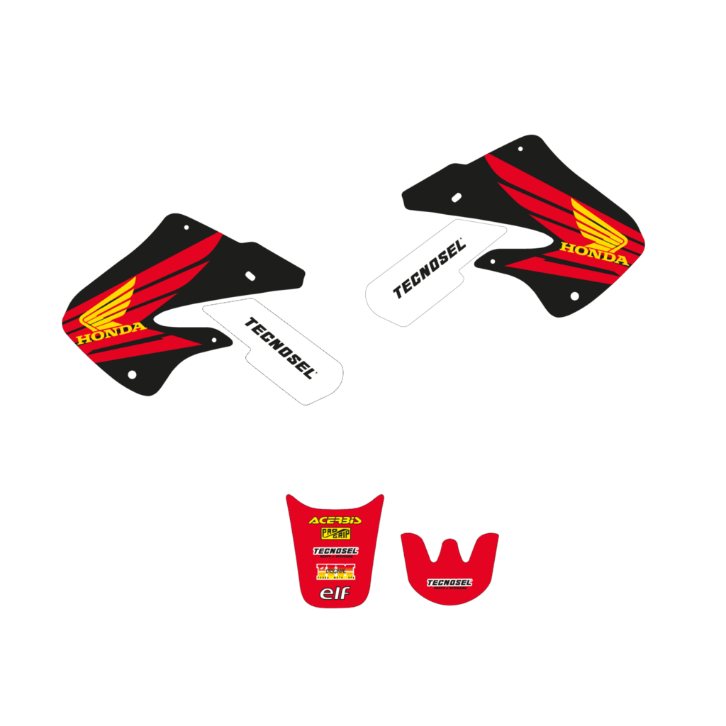 Blackbird stickerset OEM 1998 Honda CR 125R 1998-1999 & CR 250R 1997-1999