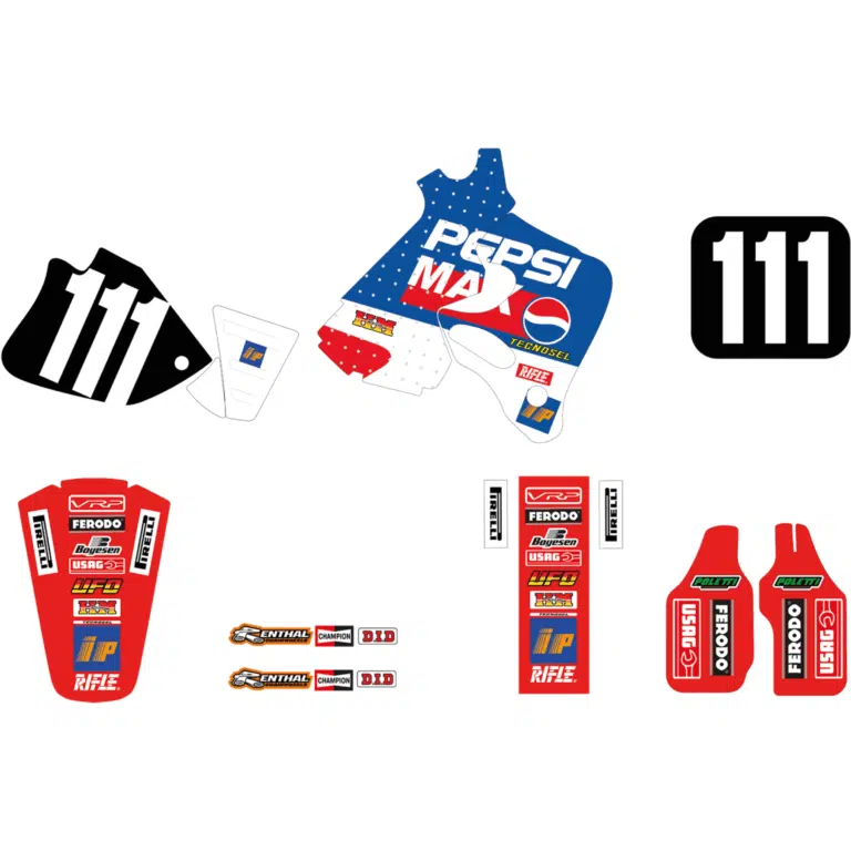 Blackbird stickerset Replica Team Honda Pepsi 1994 Honda CR 125R 1993-1997 & CR 250R 1992-1996