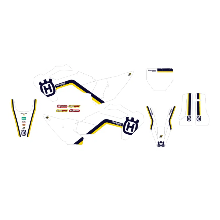 Blackbird stickerset 'Retro' Husqvarna TC/FC 125-450 2023-2024 & FE/TE 250-501 2024