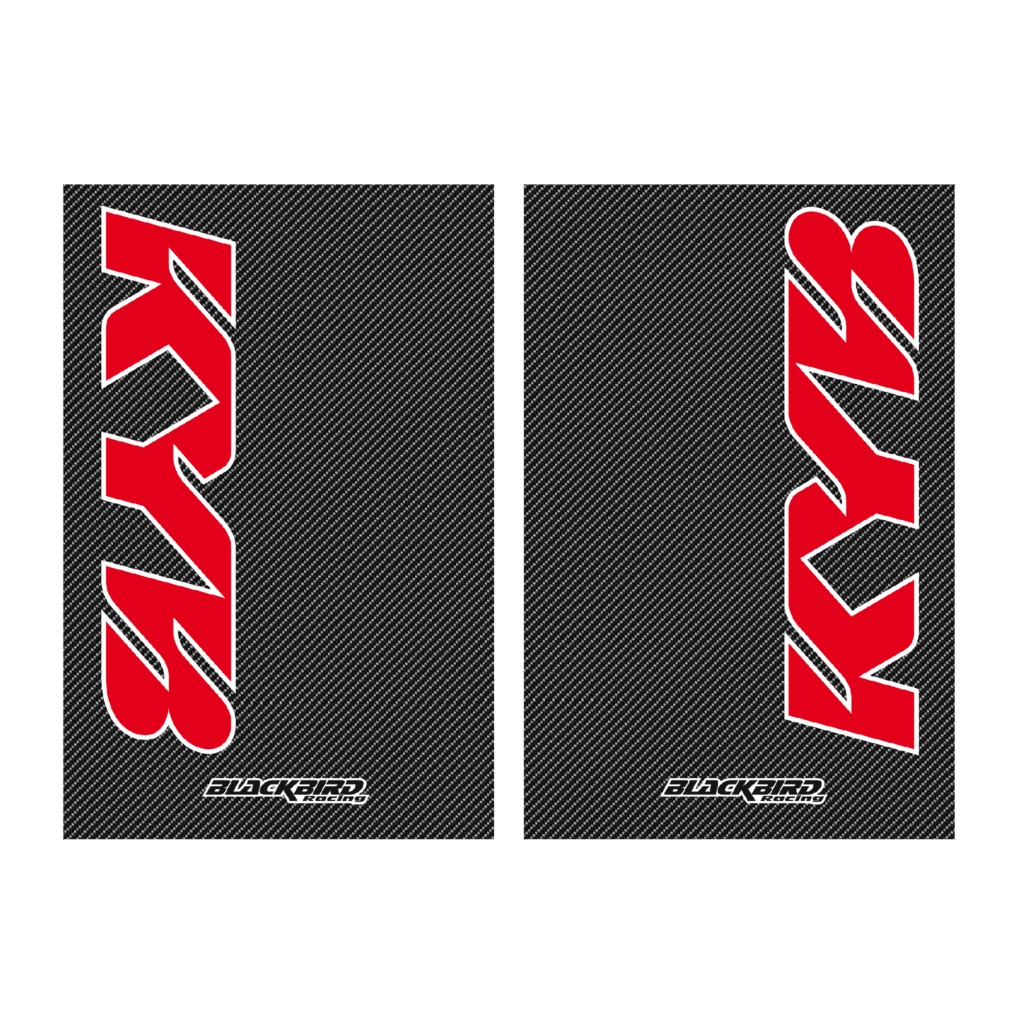 Blackbird voorvork stickers Kayaba/KYB carbon look