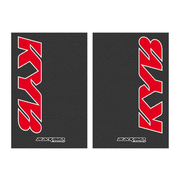 Blackbird voorvork stickers Kayaba/KYB carbon look