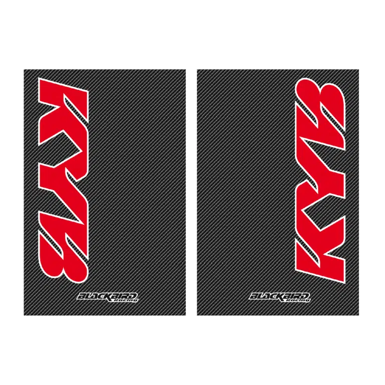 Blackbird voorvork stickers Kayaba/KYB carbon look