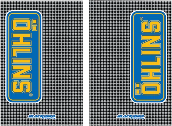 Blackbird voorvork stickers รhlins carbon look