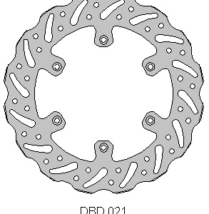 Delta Braking voor remschijf ( 250mm ) Type G Suzuki RM 125/250 88-10 & RMX 250 89-98 & Yamaha WR 125/250 01-07 & YZ 125/250 01-16 & WRF/YZF 250 01 & WRF 250 02-15 & WRF/YZF 426 01-02 & WRF/YZF 450 03-15