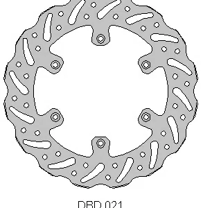 Delta Braking voor remschijf ( 250mm ) Type G Suzuki RM 125/250 88-10 & RMX 250 89-98 & Yamaha WR 125/250 01-07 & YZ 125/250 01-16 & WRF/YZF 250 01 & WRF 250 02-15 & WRF/YZF 426 01-02 & WRF/YZF 450 03-15