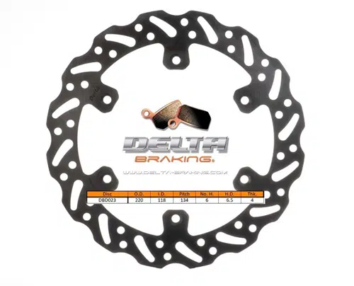 Delta Braking achter remschijf ( 220mm ) Type G Suzuki RM 125/250 1988-1989 & RMX 250 1989-1999