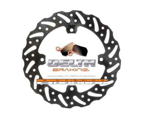 Delta Braking achter remschijf ( 210mm ) Type G KTM SX 85 2011-2020 & Husqvarna TC 85 2014-2020