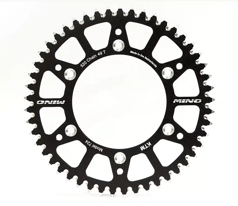 Mino achtertandwiel 52 tands aluminium Suzuki t/m 1986