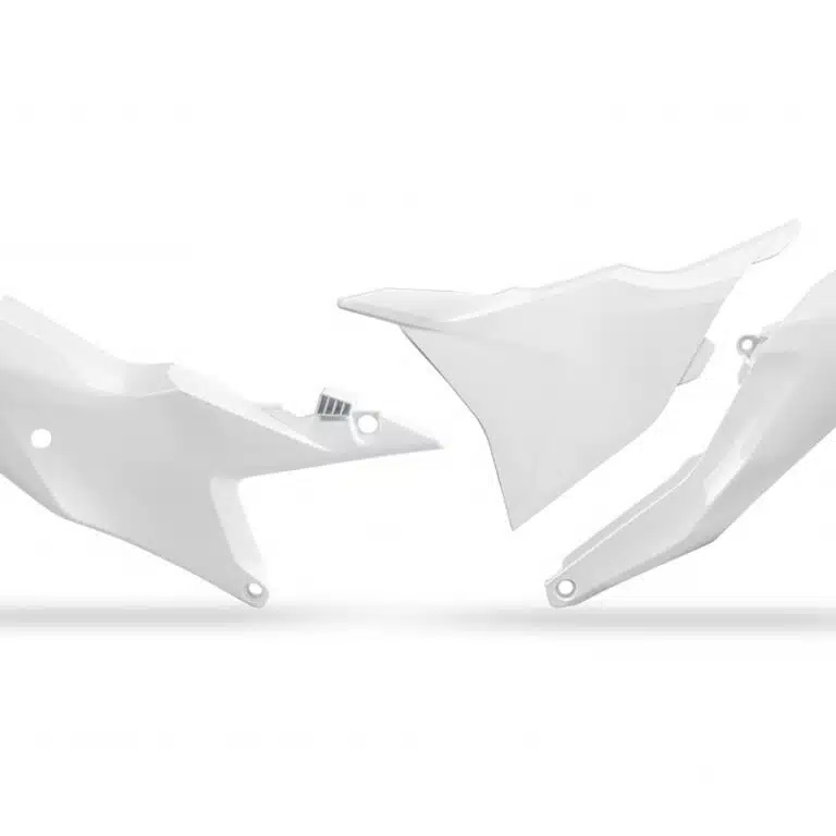 UFO Zijnummerborden + Luchtfilter kap Wit KTM SX 125/150/250/300 2023- & SX-F 250/350/450 2023- & EXC/EXC-F 250/300/350/450/500 2024-