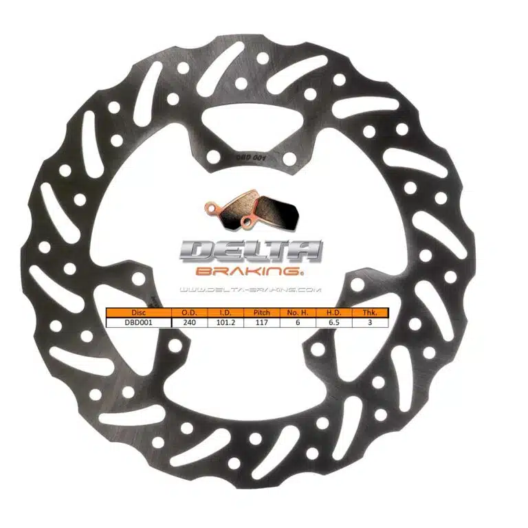Delta Braking voor remschijf ( 240mm ) HONDA CR 125R 95-07 & CR 250R 05-07 & CR 500R 95-01 & CRF 250R 04-14 & CRF 450R 02-14 Type G