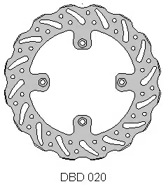 Delta Braking achter remschijf ( 200mm ) Type G Suzuki RM 85 05-
