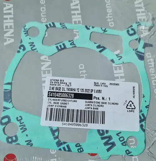 Athena voetpakking 0,50mm Yamaha YZ 125 2022- & Fantic XX 125 2022-