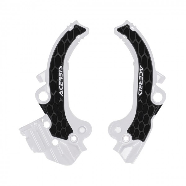 Acerbis X-Grip frame beschermers wit / zwart KTM SX 65 2024- & Husqvarna TC 65 2024- & Gas Gas MC 65 2024-