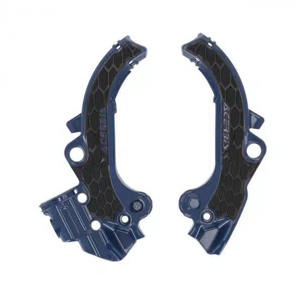 Acerbis X-Grip frame beschermers zwart / blauw KTM SX 65 2024- & Husqvarna TC 65 2024- & Gas Gas MC 65 2024-