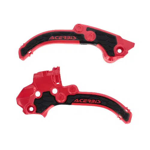 Acerbis X-Grip frame beschermers rood / zwart KTM SX 50 2024- & Husqvarna TC 50 2024- & Gas Gas MC 50 2024-