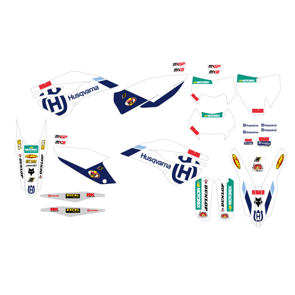 Blackbird stickerset Replica Factory MX2/MXGP Husqvarna TE/FE 14-16 & TC/FC 14-15