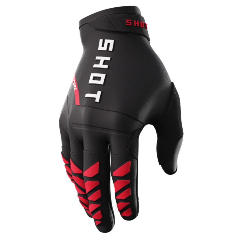 Shot cross handschoenen Core Rood/Zwart Maat S