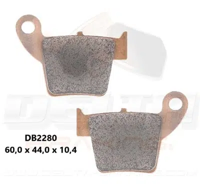 Delta Braking Sintered achter remblokken DB2280 Type D