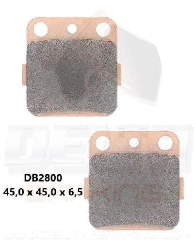 Delta Braking Sintered voor/achter remblokken DB2800 Type D