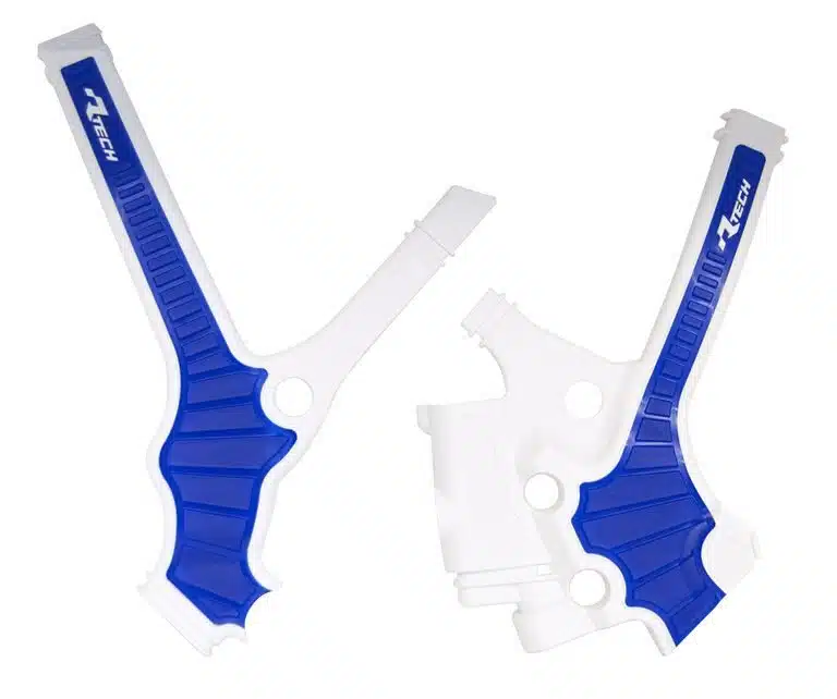 Racetech frame beschermers Wit / Blauw Yamaha YZ 85 2022-