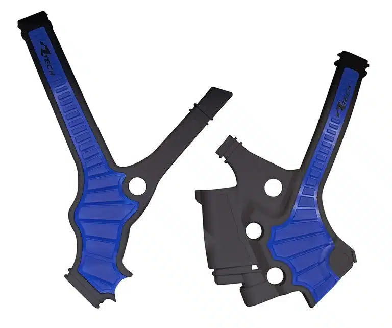 Racetech frame beschermers Zwart / Blauw Yamaha YZ 85 2022-