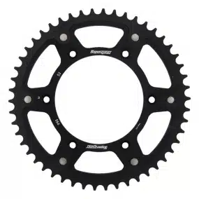 Supersprox achtertandwiel 52 tands staal/aluminium met zwarte binnenring Fantic XX/XE 125 2021 & Yamaha YZ/YZ F 125/250/450 99-