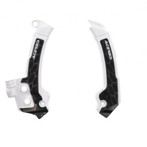 Acerbis X‑Grip Framebeschermers – Wit/Zwart – Husqvarna TC/FC 125‑450 (2023‑2025)