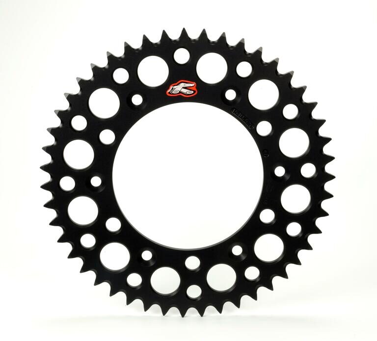 Renthal achtertandwiel 50 tands ultralight aluminium Zwart Fantic XX/XE 125 2021 & Yamaha YZ/YZ F 125/250/450 99-