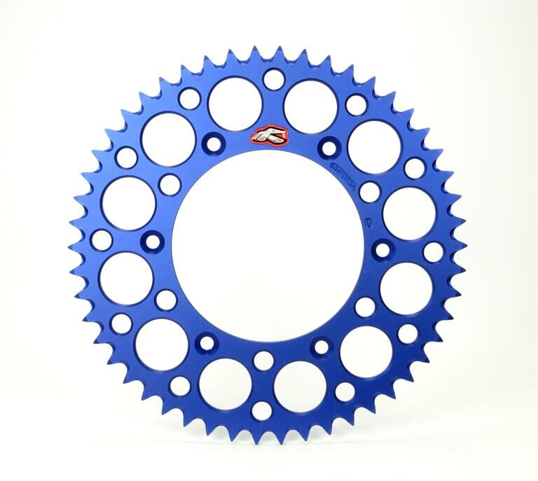 Renthal achtertandwiel 49 tands ultralight aluminium blauw Fantic XX/XE 125 2021 & Yamaha YZ/YZ F 125/250/450 99-