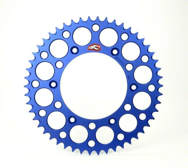 Renthal achtertandwiel 49 tands ultralight aluminium blauw Fantic XX/XE 125 2021 & Yamaha YZ/YZ F 125/250/450 99-