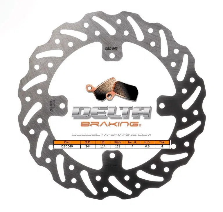 Delta Braking achter remschijf ( 244mm ) Type G TM 125-530 04-25