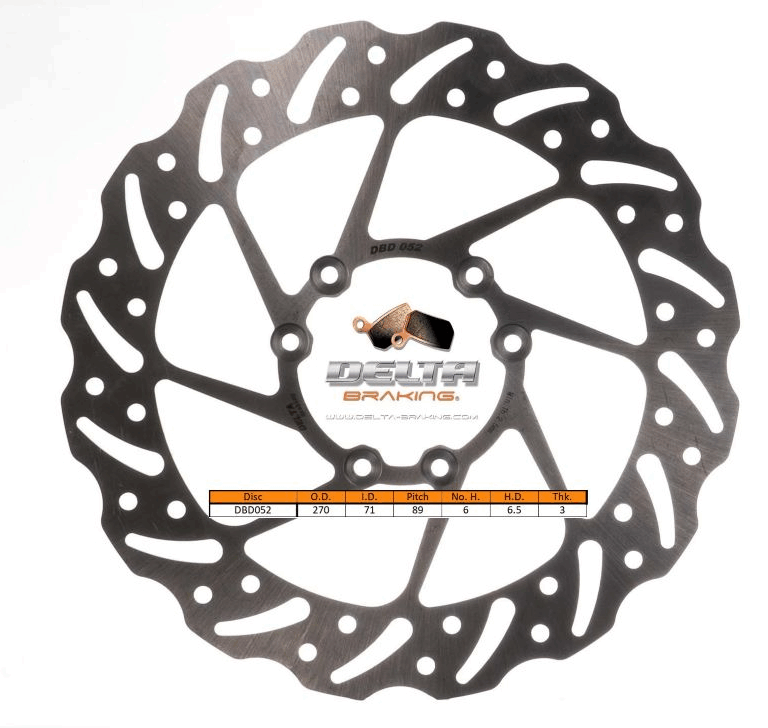 Delta Braking voor remschijf ( 270mm ) Type G TM 125-530 10-25