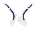 Racetech frame beschermers wit / Blauw KTM 16-18 & Husqvarna 16- & Gas Gas