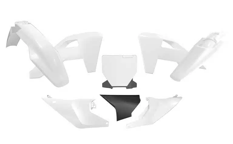 Racetech plastic kit Wit / Zwart Husqvarna TC/FC 125/250/350/450 2025- ( full kit )