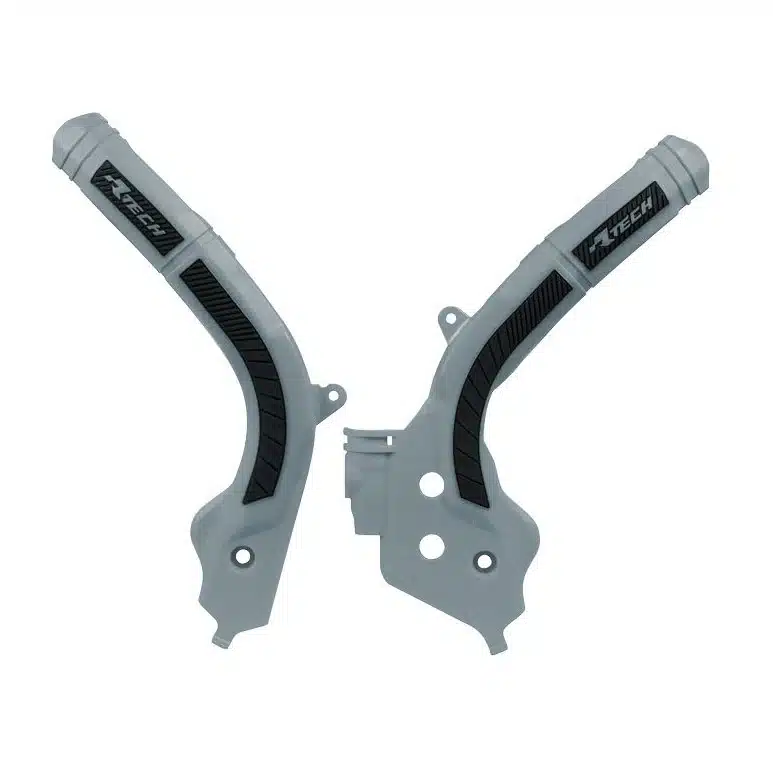 Racetech frame beschermers Grijs / Zwart KTM 16-18 & Husqvarna 16- & Gas Gas